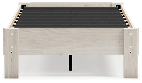 Socalle Light Natural Twin Platform Bed alternate side view
