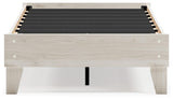Socalle Light Natural Twin Platform Bed side view