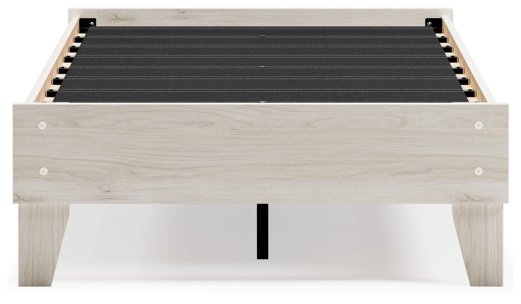 Socalle Light Natural Twin Platform Bed side view