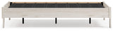 Socalle Light Natural Twin Platform Bed footboard detail