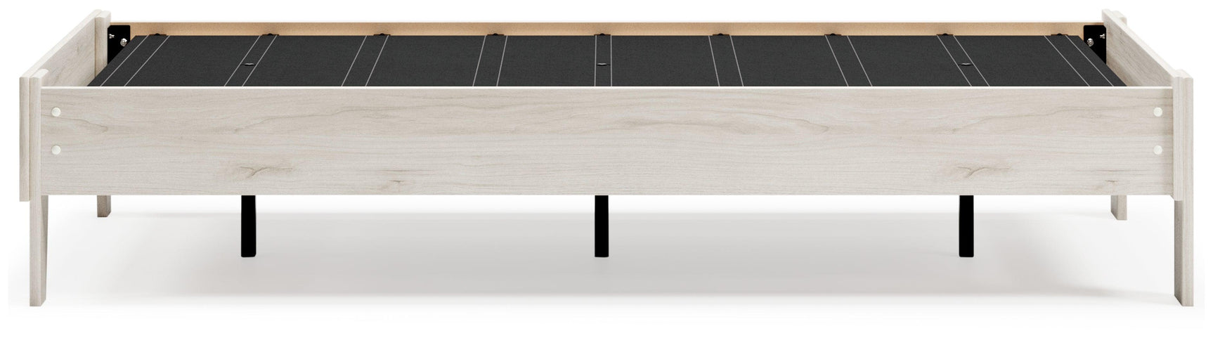 Socalle Light Natural Twin Platform Bed footboard detail