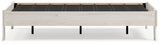 Socalle Light Natural Twin Platform Bed back view