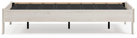 Socalle Light Natural Twin Platform Bed back view