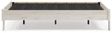 Socalle Full Platform Bed with natural oak laminate close-up
