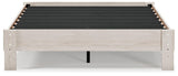 Socalle Light Natural Queen Platform Bed back view