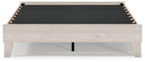 Socalle Light Natural Queen Platform Bed head-on angle