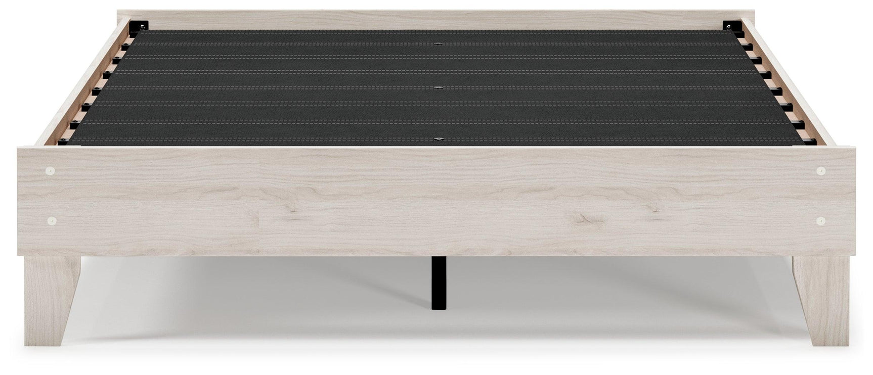 Socalle Light Natural Queen Platform Bed head-on angle