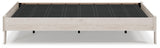 Socalle Light Natural Queen Platform Bed alternate side angle