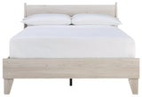 Socalle Natural Full Panel Full-Size Platform Bed side view
