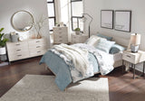 Socalle Natural Full Panel Full-Size Platform Bed styled bedroom setting horizontal