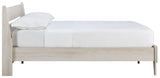 Socalle Natural Full Panel Full-Size Platform Bed corner detail