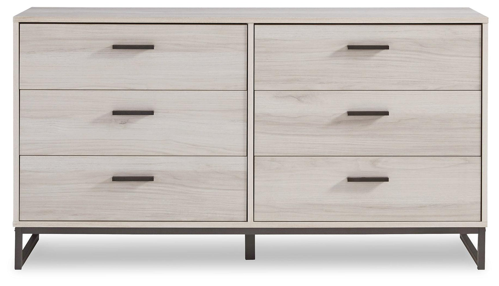 Socalle dresser head-on view highlighting light natural finish