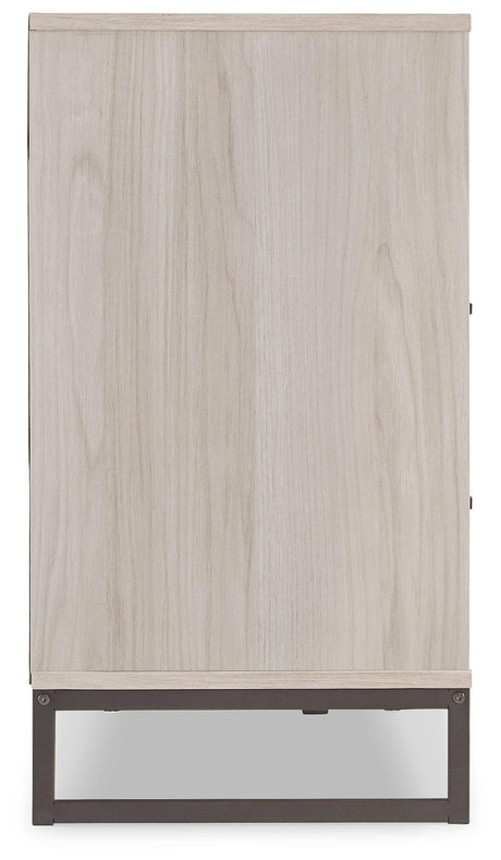 Socalle dresser side view emphasizing depth and finish