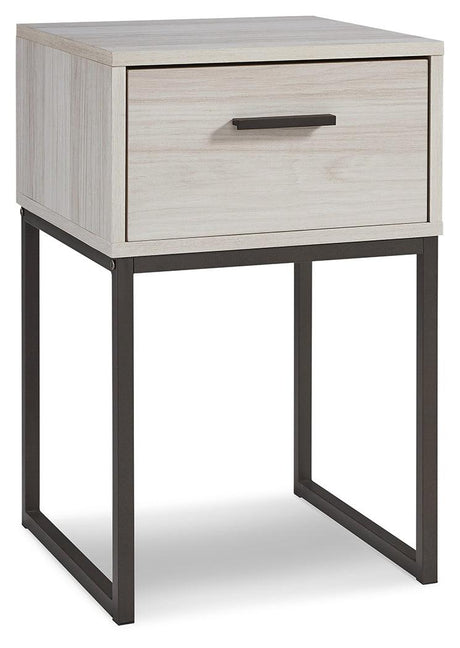 Socalle Light Natural Nightstand side angle view