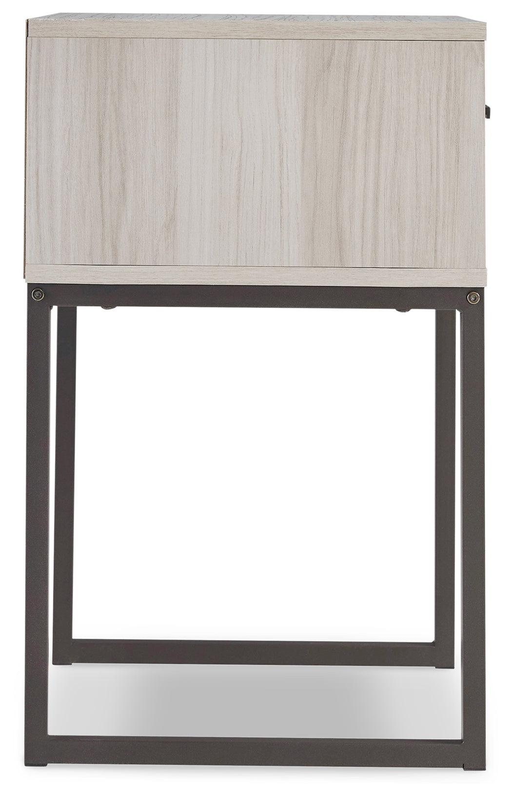 Socalle Light Natural Nightstand side profile view