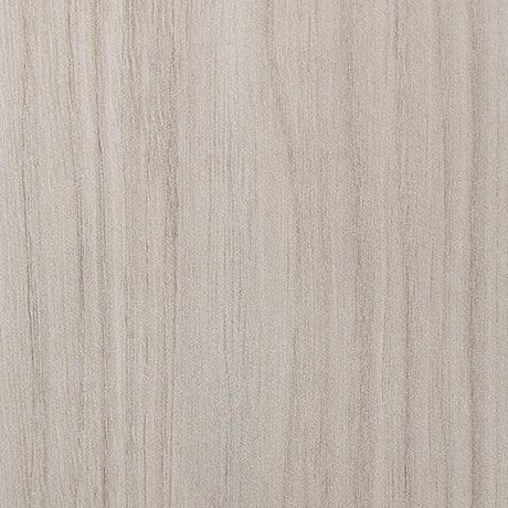 Close-up of natural oak laminate finish on Socalle Platform Bed
