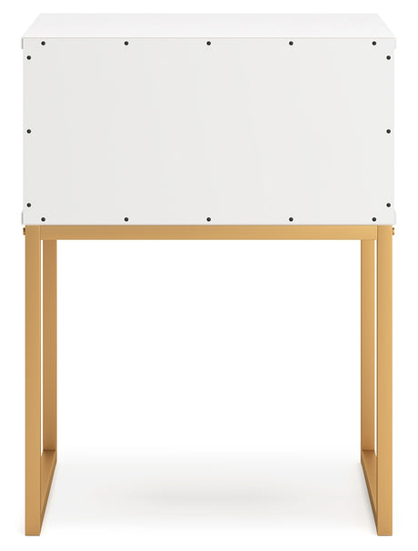 Socalle Nightstand back view showing construction