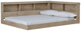 Oliah Bed angled side view showing headboard and storage