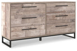 Neilsville Whitewash Casual Dresser side angle