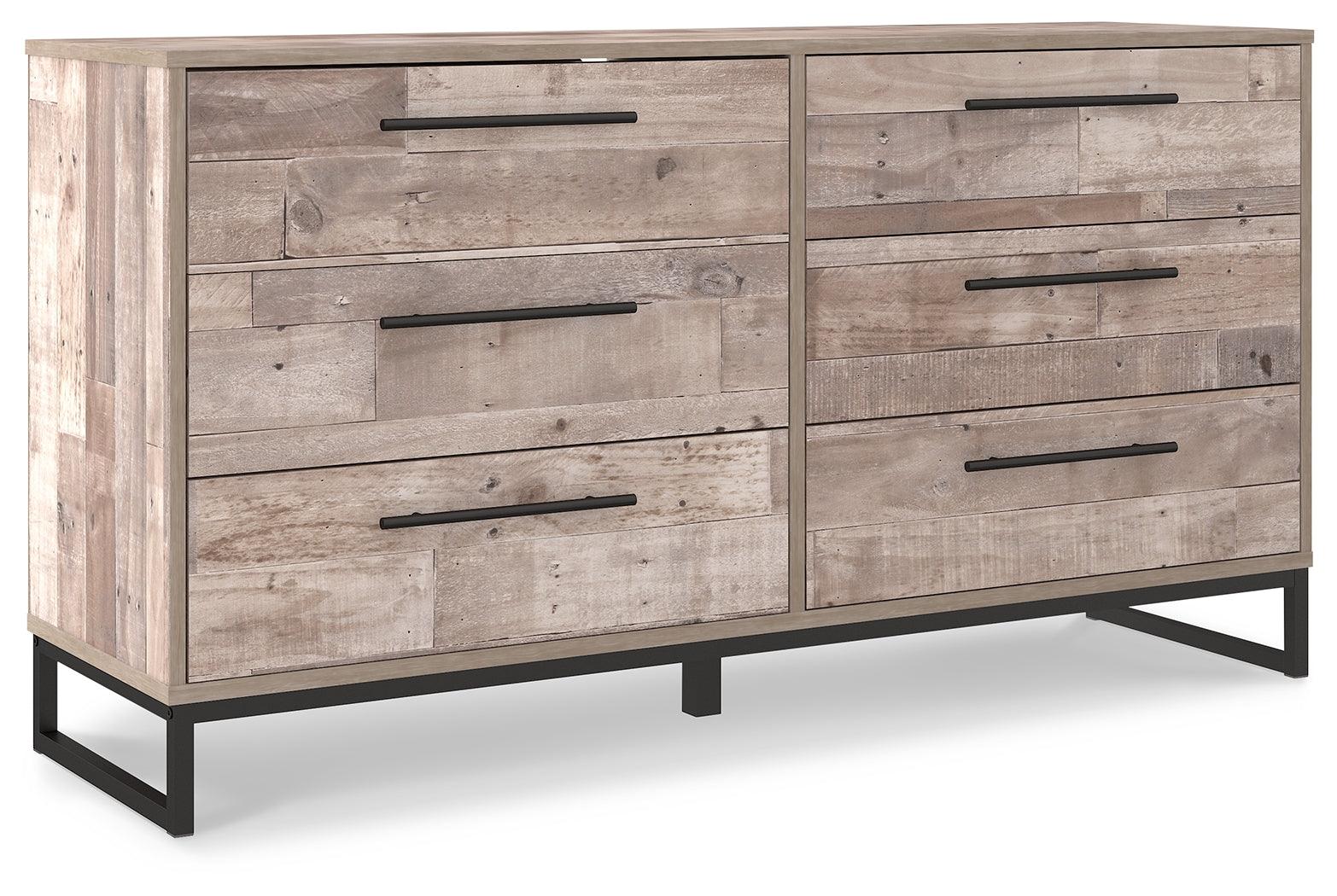 Neilsville Whitewash Casual Dresser side angle