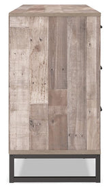 Neilsville Whitewash Casual Dresser side profile