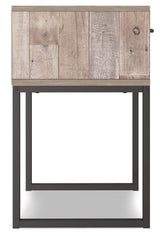 Neilsville Whitewash Nightstand back view