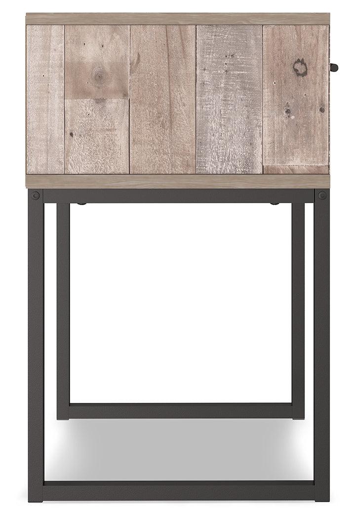 Neilsville Whitewash Nightstand back view