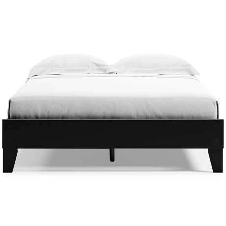 Finch Black Queen Platform Bed, alternate angle