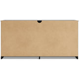 Finch Black 6-Drawer Dresser frontal view