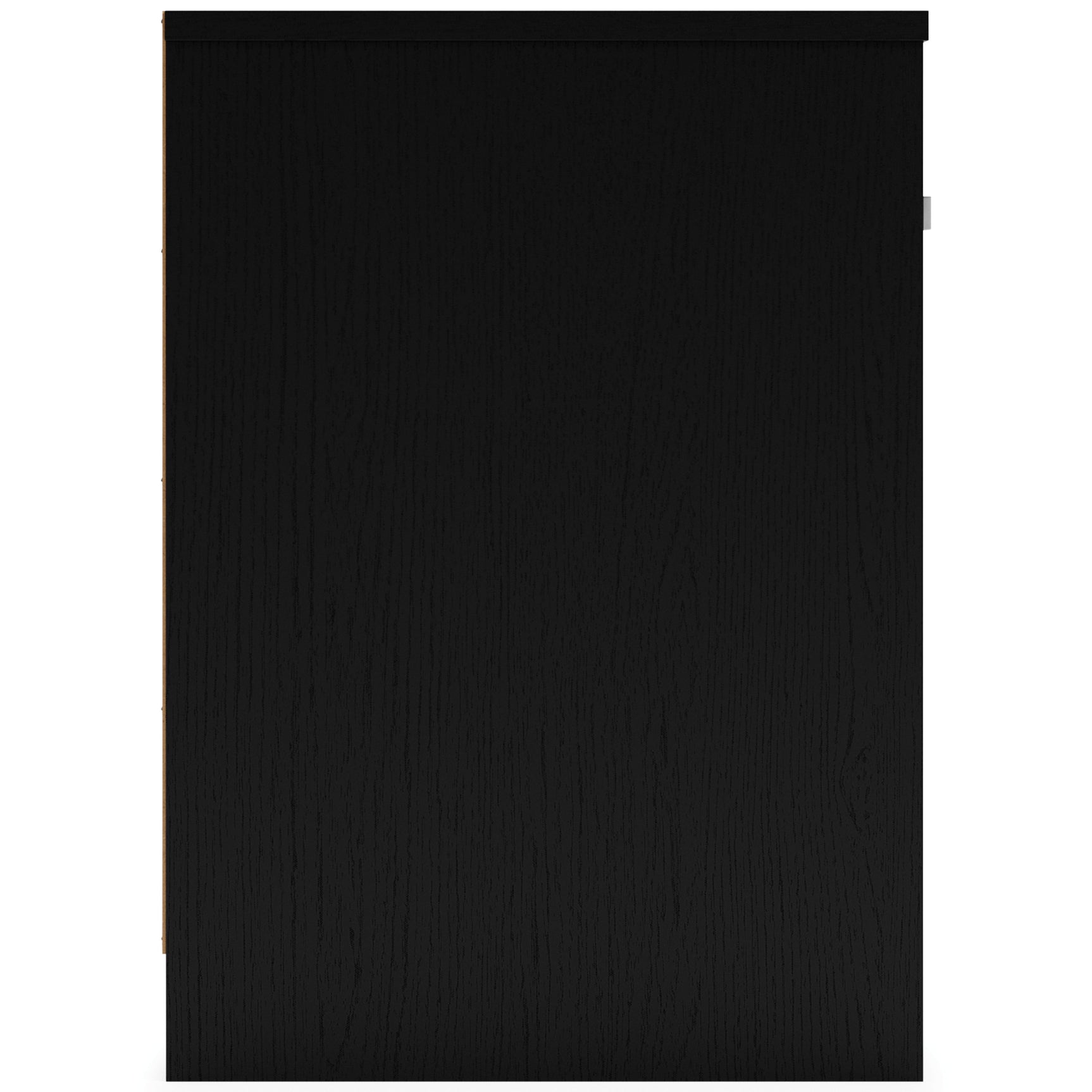 Finch Black Nightstand with drawer and open cubby