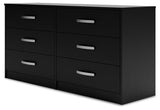 Finch Black Dresser side profile