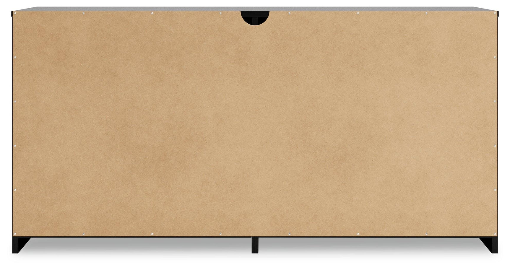 Finch Black Dresser side alternate angle