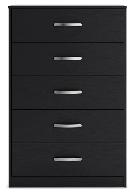 Close-up of brushed nickel-tone drawer handles