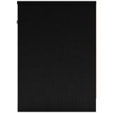 Alternate side angle of Finch Black Nightstand