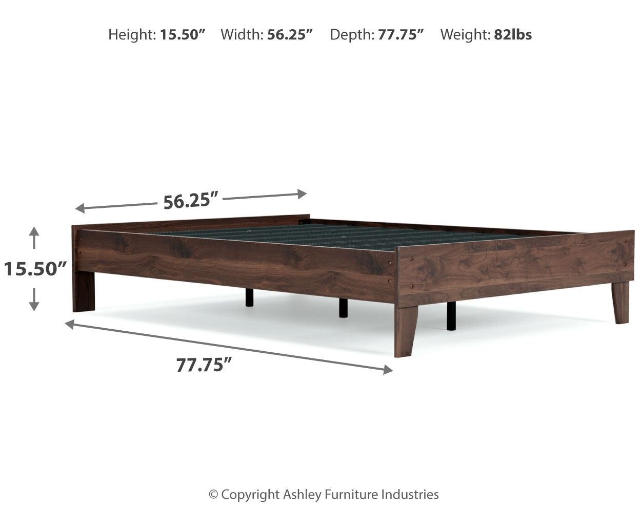 Calverson Mocha Wood Grain Finish Sample - Ella Furniture