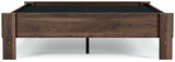 Calverson Mocha Full Size Platform Bed alternative angle - Ella Furniture