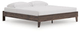 Calverson King Platform Bed angled side view
