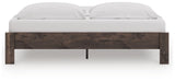 Calverson King Platform Bed back view