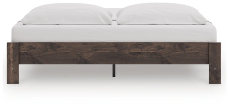 Calverson King Platform Bed back view