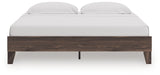 Head-on view of Calverson King Platform Bed