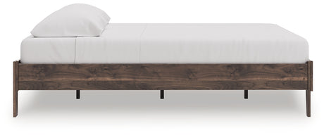Side view of Calverson King Platform Bed