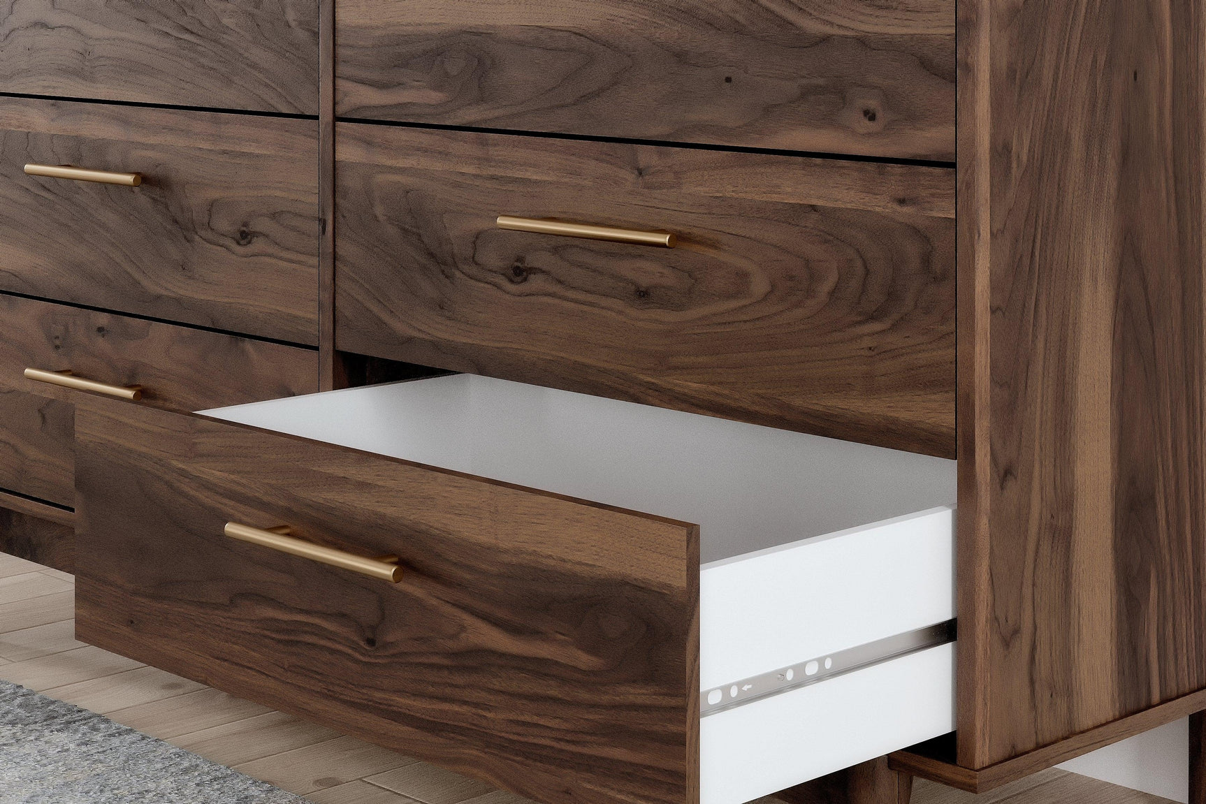 Calverson Mocha Dresser dimensional diagram