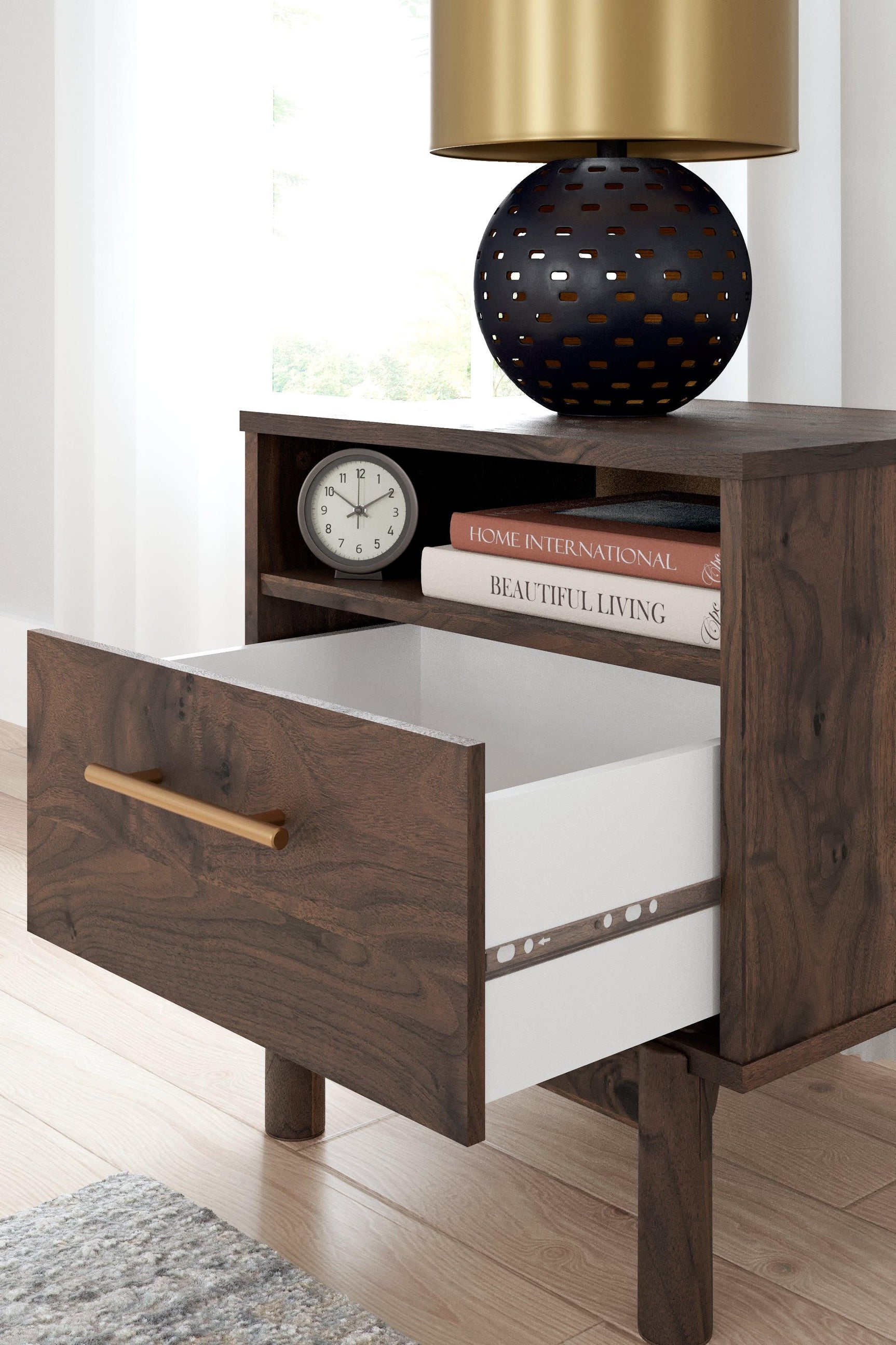 Calverson Nightstand detail of textured finish