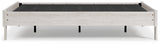 Shawburn Whitewash Full Platform Bed - front angle view