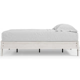 Shawburn Whitewash Full Platform Bed - assembly hardware close-up