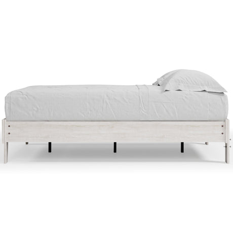 Shawburn Whitewash Full Platform Bed - assembly hardware close-up