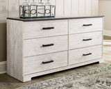 Top angled view showing wood grain finish