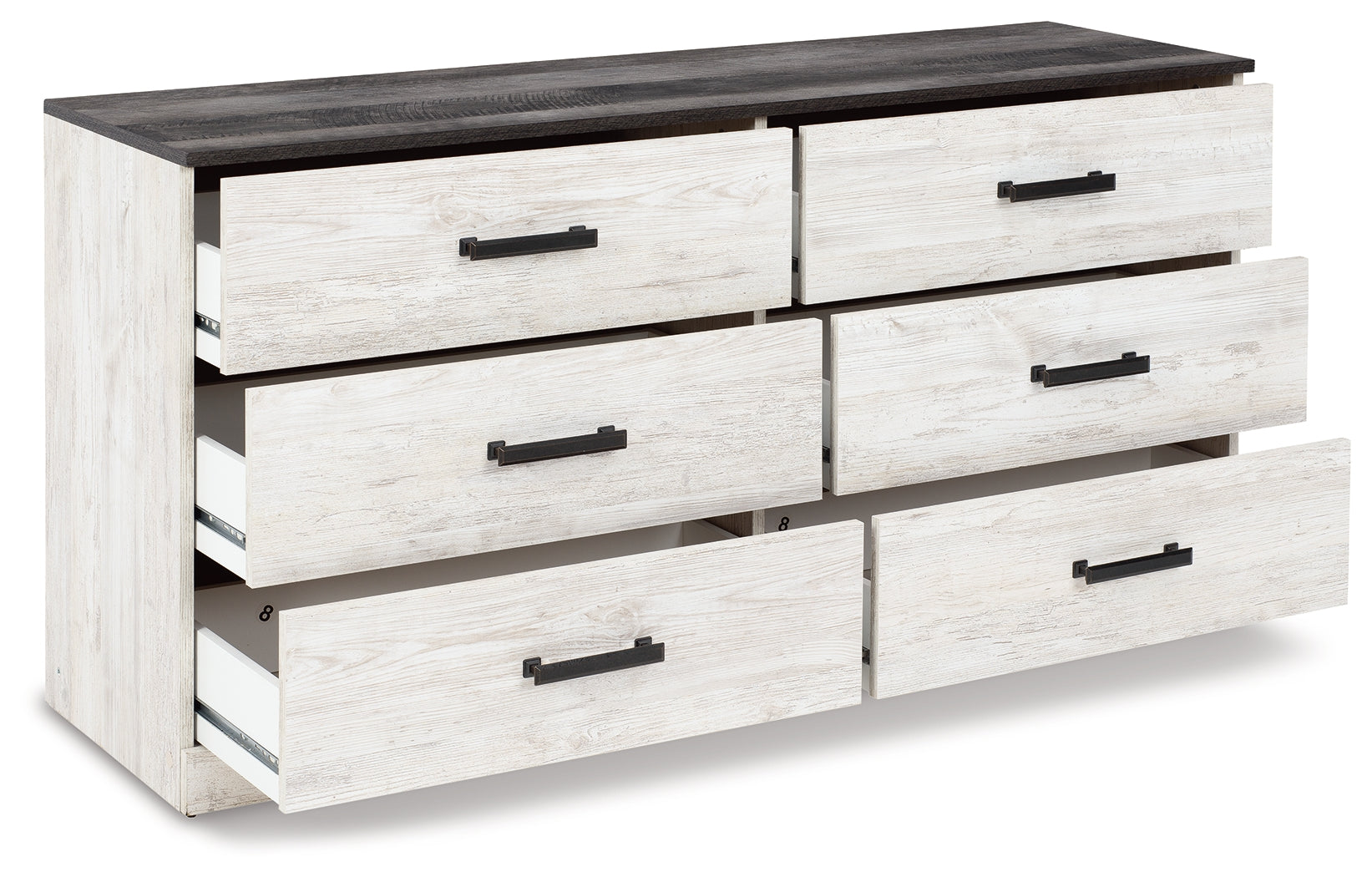 Full dresser with six drawers visible