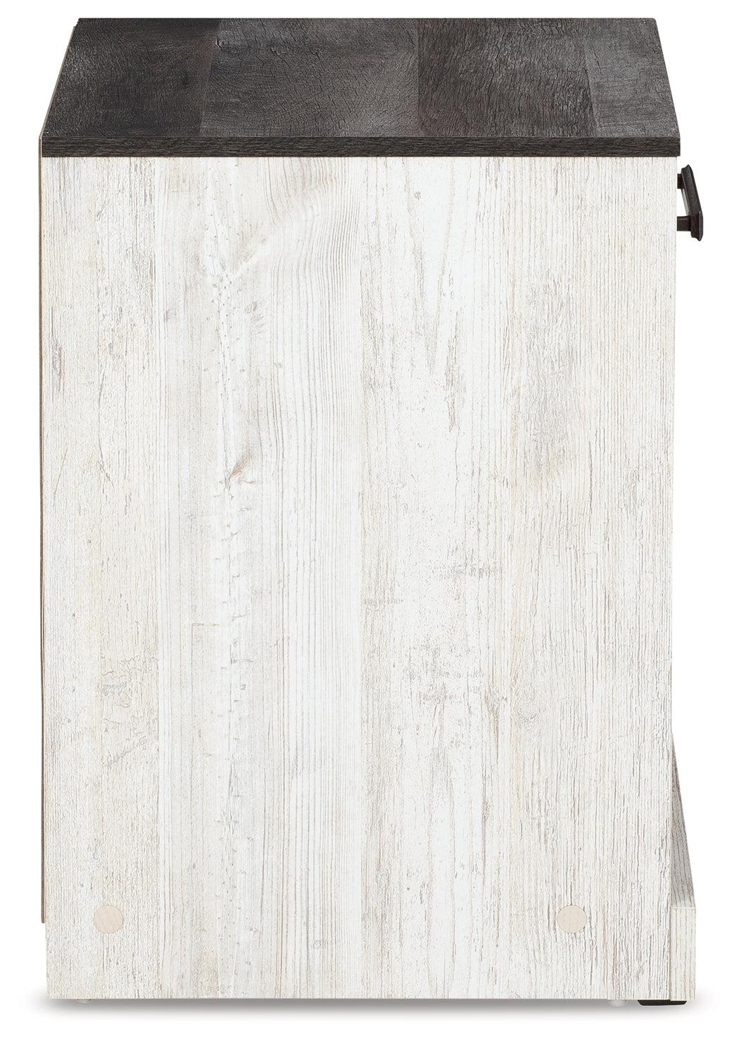 Shawburn Whitewash Charcoal Gray Nightstand