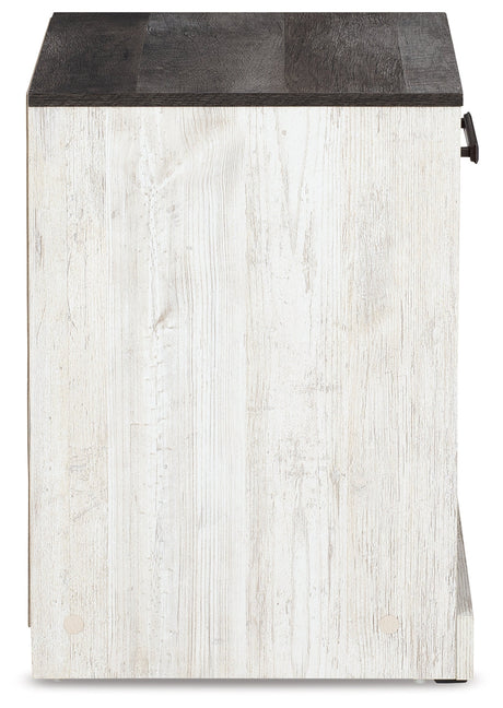 Side view of Shawburn Nightstand